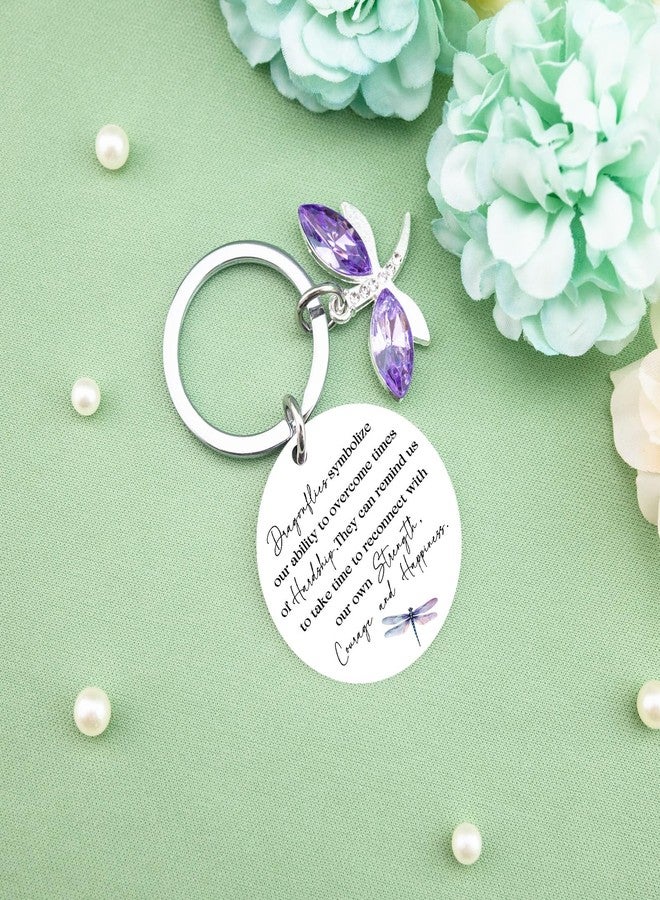 igvean Dragonfly Gifts for Women Cute Keychain Dragon Fly Gift Inspirational Gifts for Women Friends Unique Christmas Birthday Gift for Dragonfly Lover Encouragement Present for Her - Image 2
